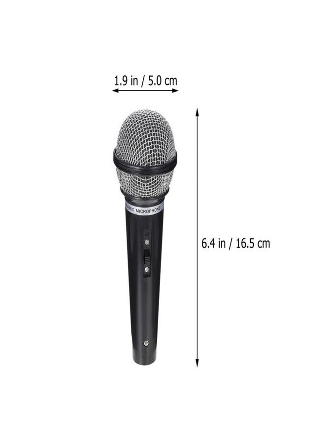 TOPPERFUN 4Pcs Microphone Props, Plastic Fake Microphone Toy, Fun Stage Toy, Simulate Speech Practice, Halloween Christmas Karaoke Fake for Costume Props - Image 2